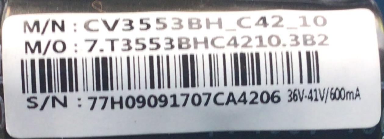 MAIN FUENTE ((COMBO)) SCEPTRE / 7.T3553BHC4210 / CV3553BH-C42 / T201707019A / PANEL CN320CN7250 / MODELO E32 - Imagen 2